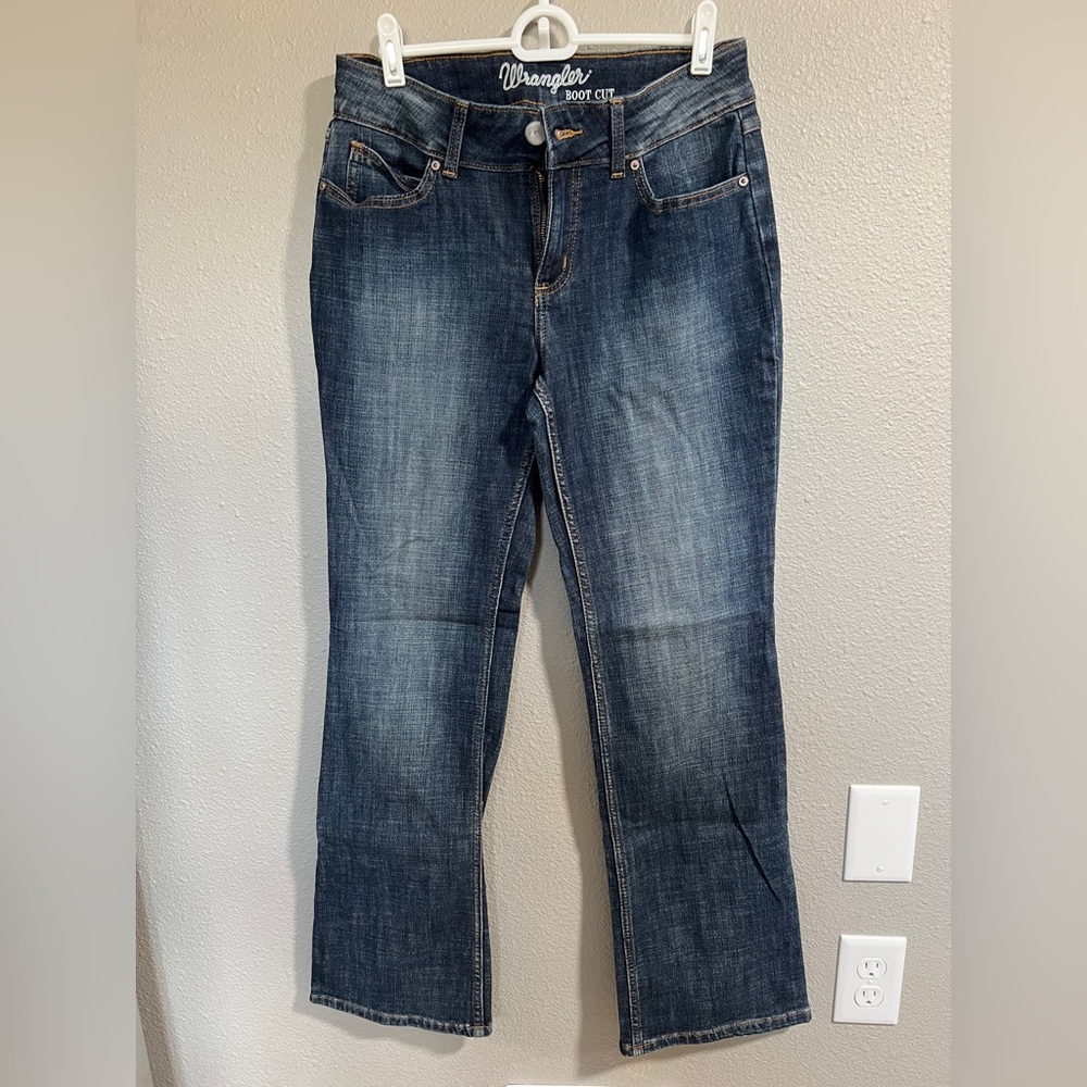 Wrangler Women's Dark Blue Denim Jeans